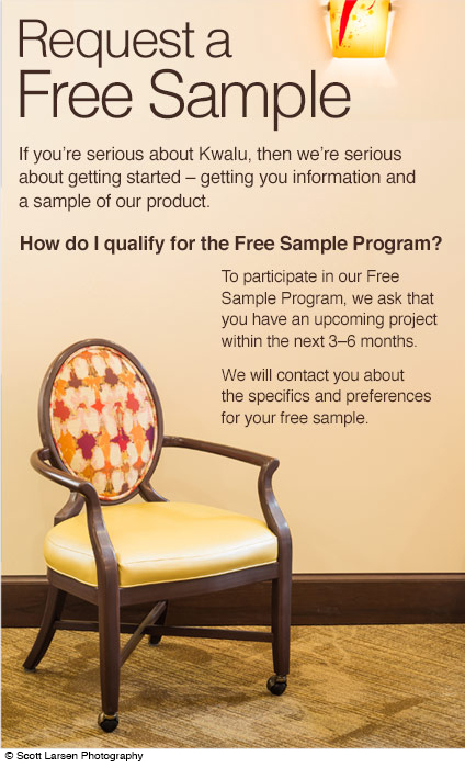 Request free furniture samples