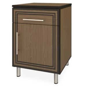 Kwalu product: Chicago Bedside Cabinet, 1 Drawer, 1 Door