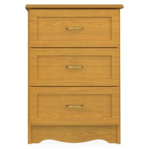 Kwalu product: Cotswold Bedside Cabinet, 3 Drawers