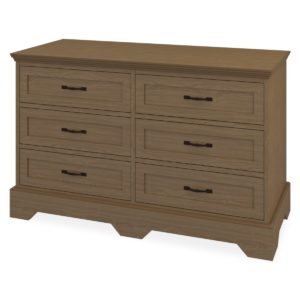 Kwalu product: Dorchester Dresser, 6 Drawers