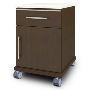 Kwalu product: Hollywood Mobile Cabinet, 1 Drawer, 1 Door