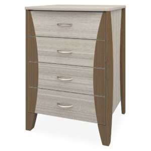 Kwalu product: Long Beach Bedside Cabinet, 4 Drawers