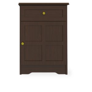 Kwalu product: Mission Bedside Cabinet, 1 Drawer, 1 Door