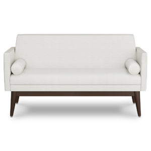 Kwalu product: Biella Love Seat with Bolster Pillows